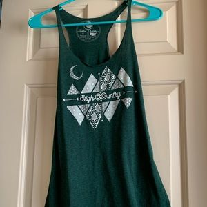 Pine green tank top